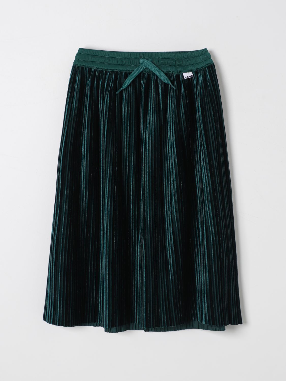 Shop Molo Skirt  Kids Color Green In Grün