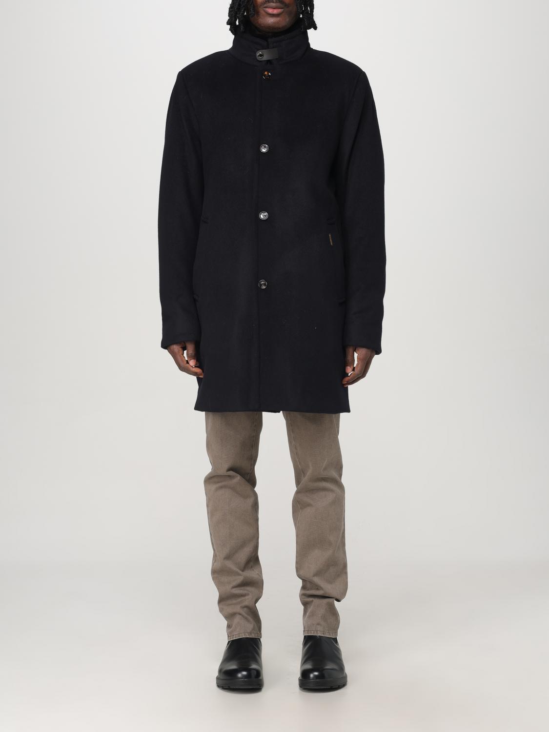 Moorer Bond-fur-le Jacket In Blau