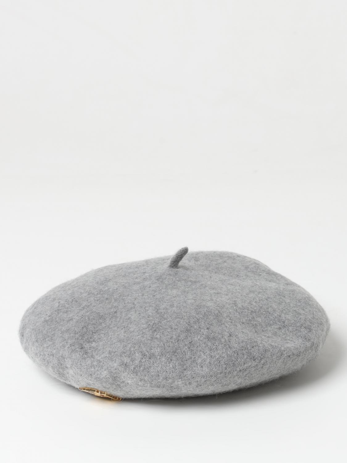 Elisabetta Franchi La Mia Bambina Felt Beret In Gray