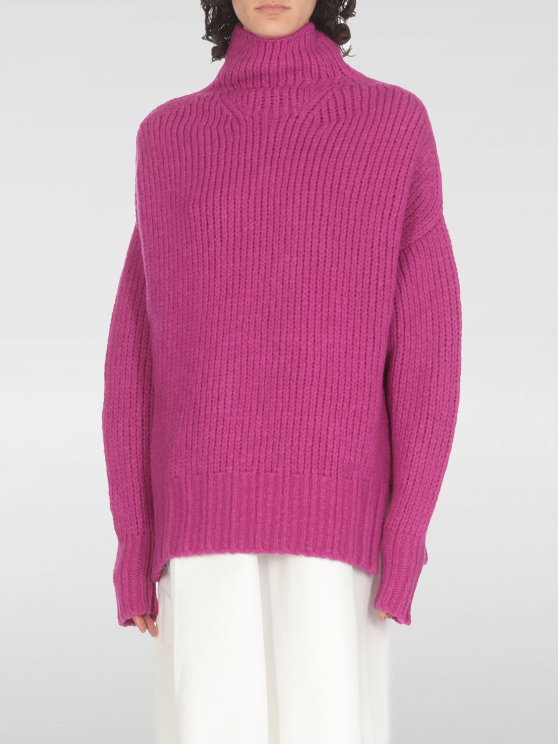 Shop Lanvin Sweater  Woman Color Fuchsia