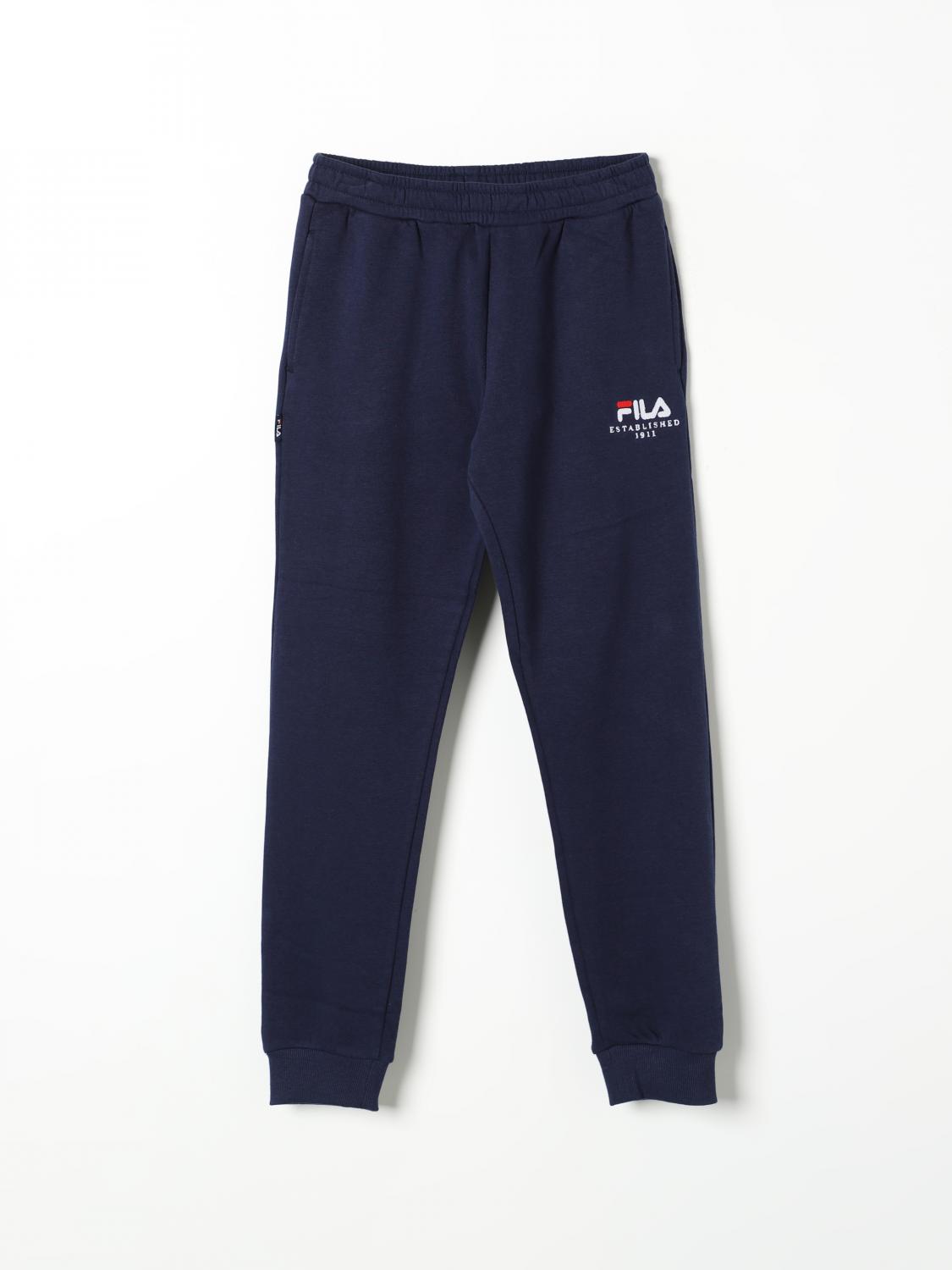 Shop Fila Pants  Kids Color Blue In Blau