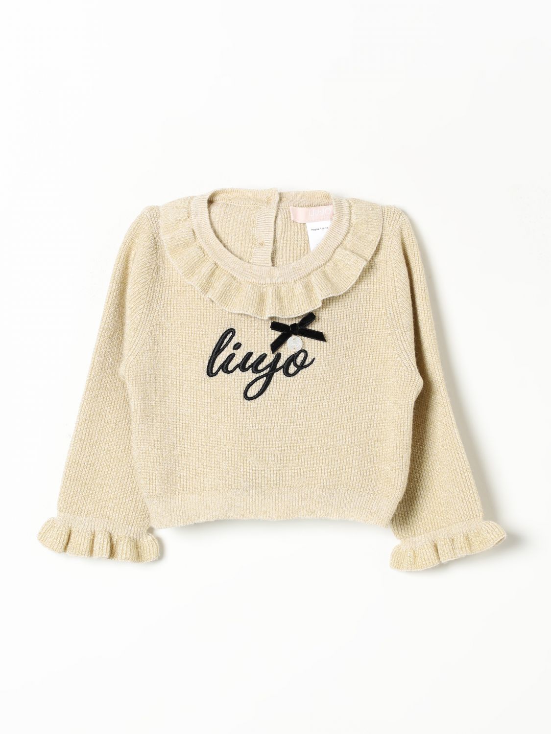 Shop Liu •jo Sweater Liu Jo Kids Color Gold