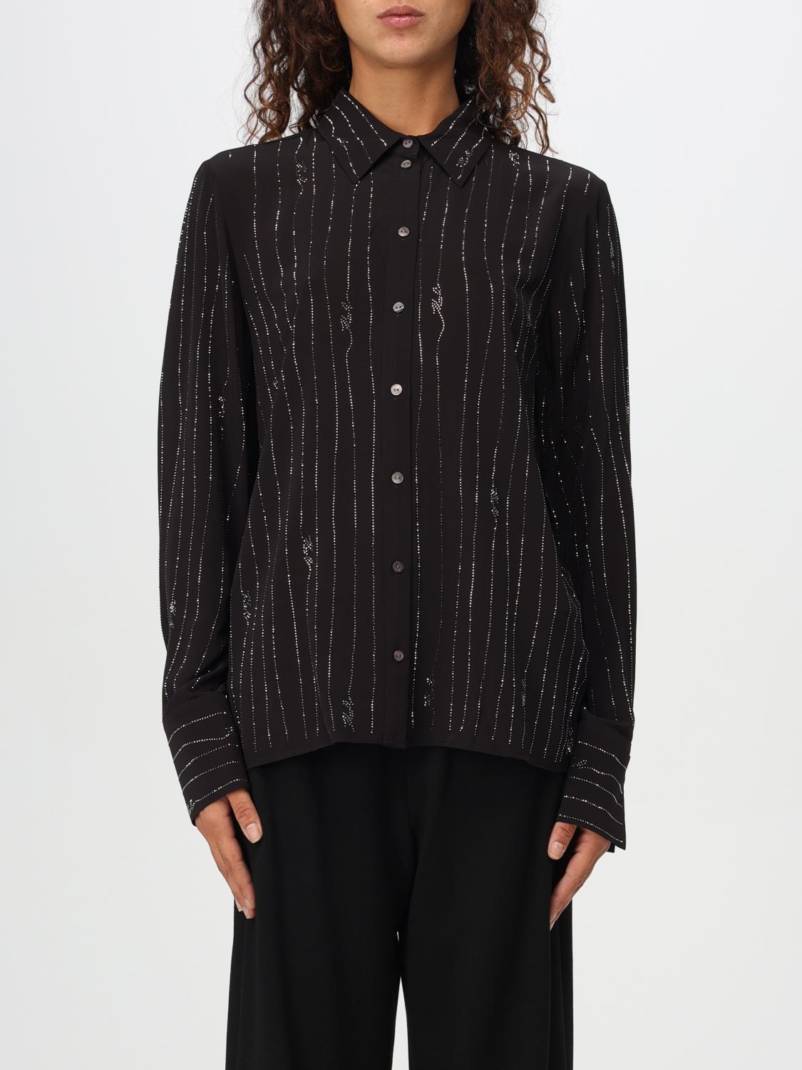 Shop Karl Lagerfeld Shirt Woman Color Black In Schwarz