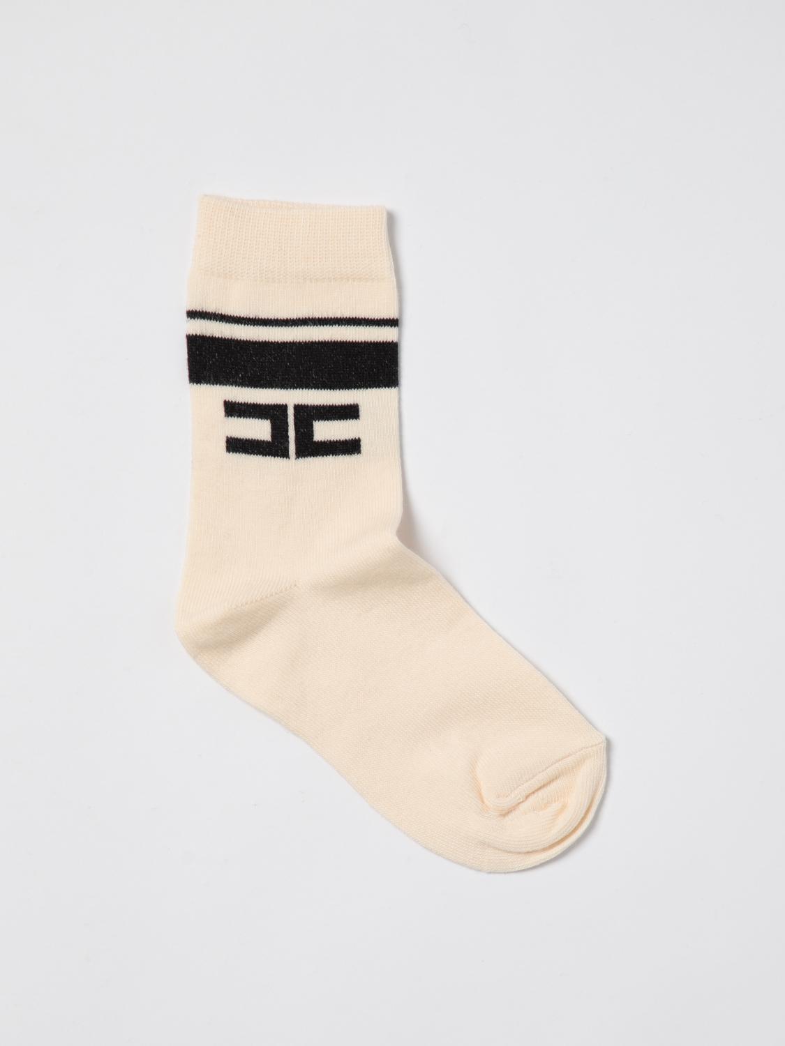 Elisabetta Franchi La Mia Bambina Girls' Socks  Kids Color Butter In 黄油色