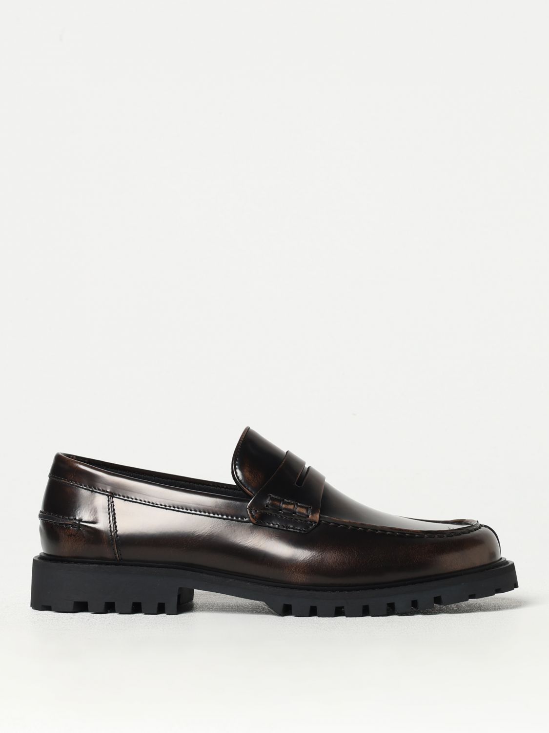 Shop Hugo Boss Loafers Boss Men Color Brown In Braun