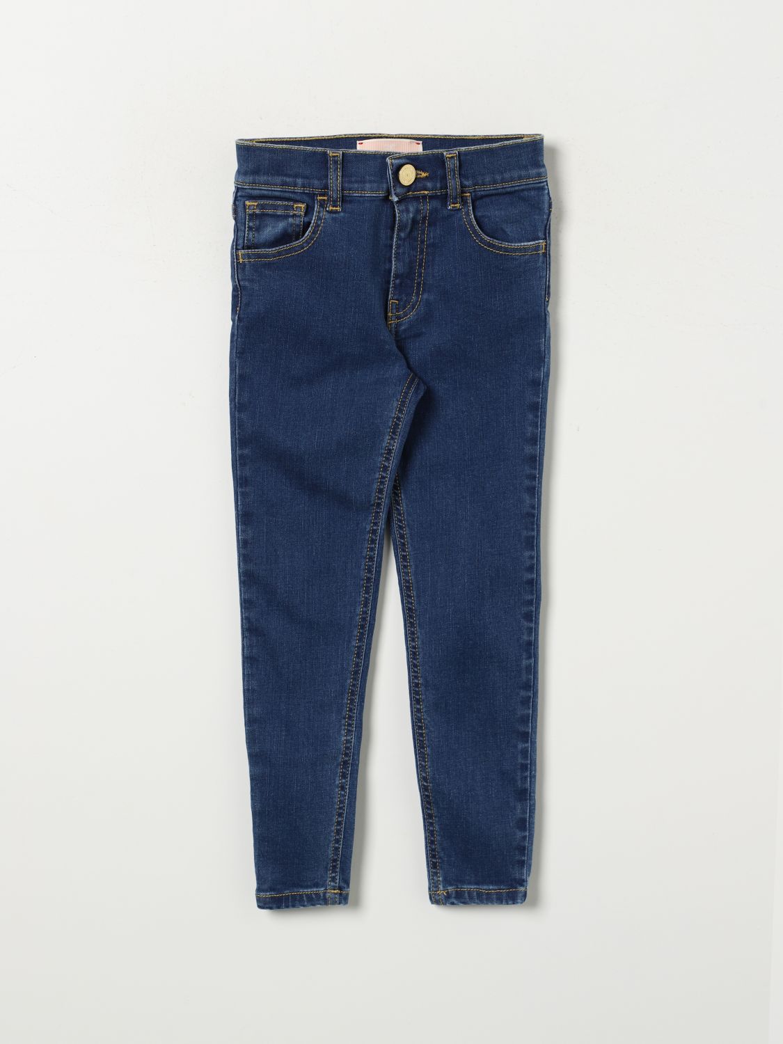 Elisabetta Franchi La Mia Bambina Pants  Kids Color Denim In 牛仔布