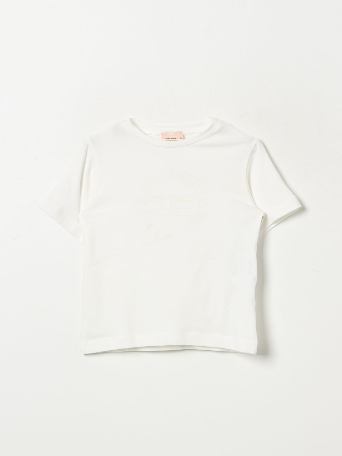 Elisabetta Franchi La Mia Bambina T-shirt  Kids Color Yellow Cream In 奶油黄