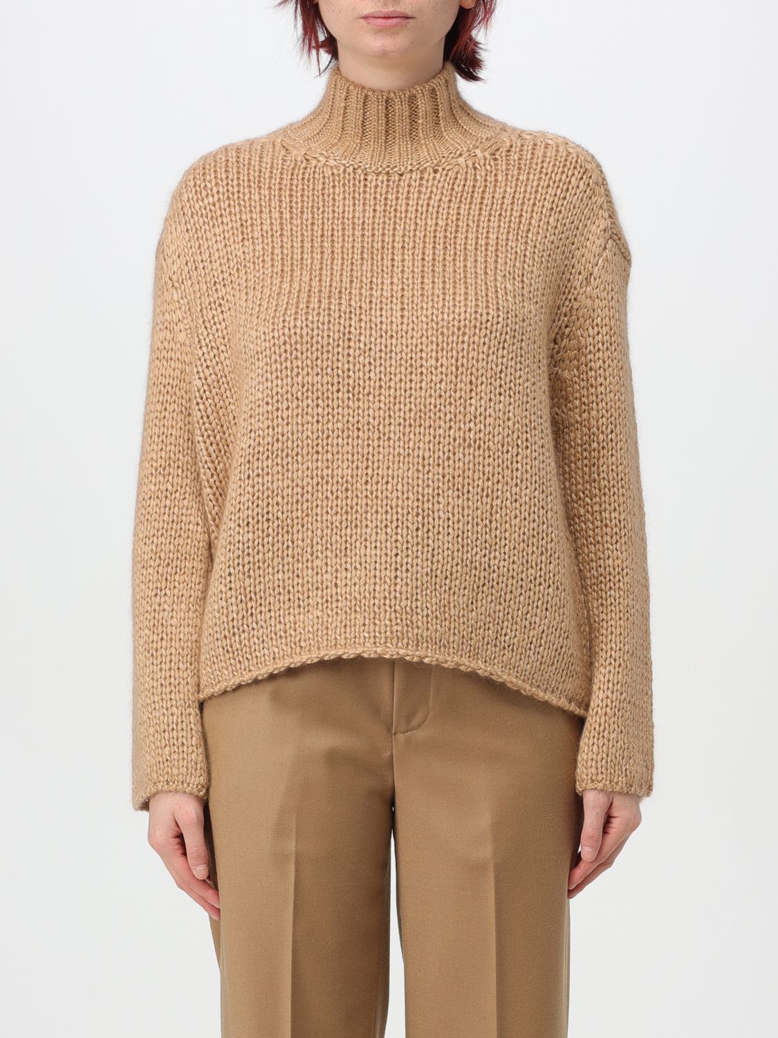 Shop Forte Forte Sweater  Woman Color Camel