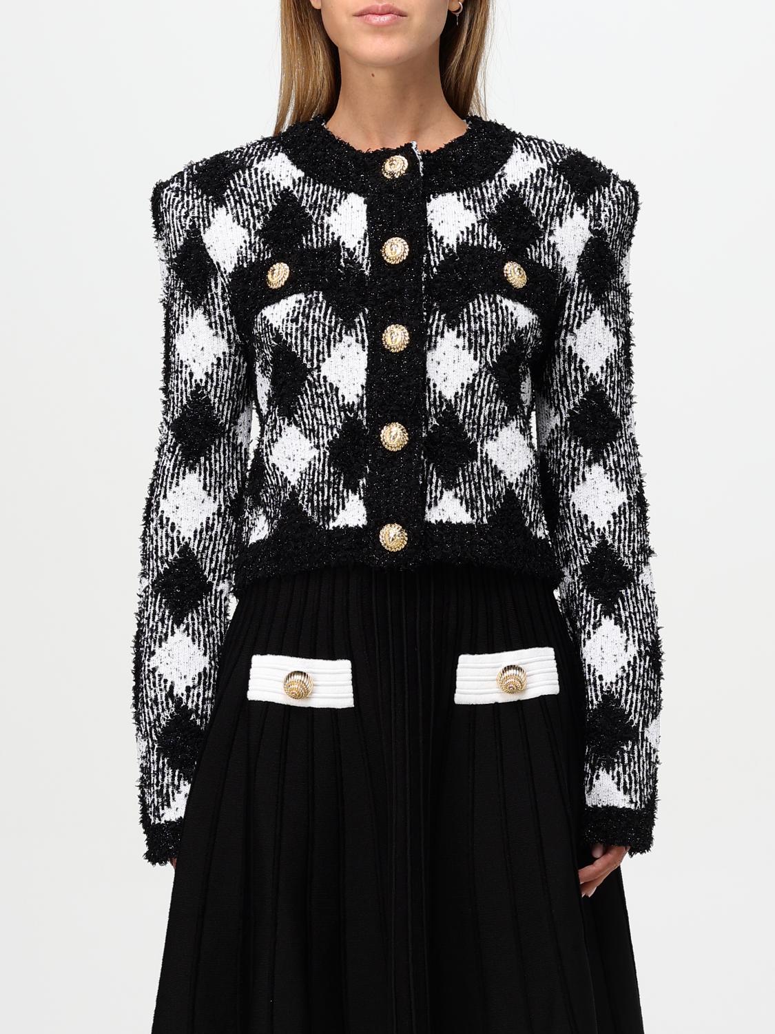 Shop Balmain Jacket  Woman Color White In 白色