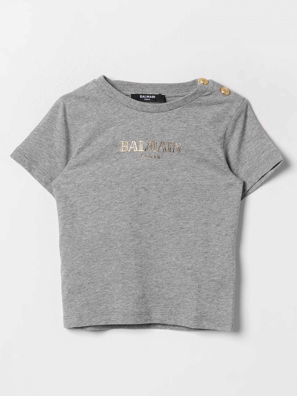 Balmain T-shirt  Kids Color Grey In Grau