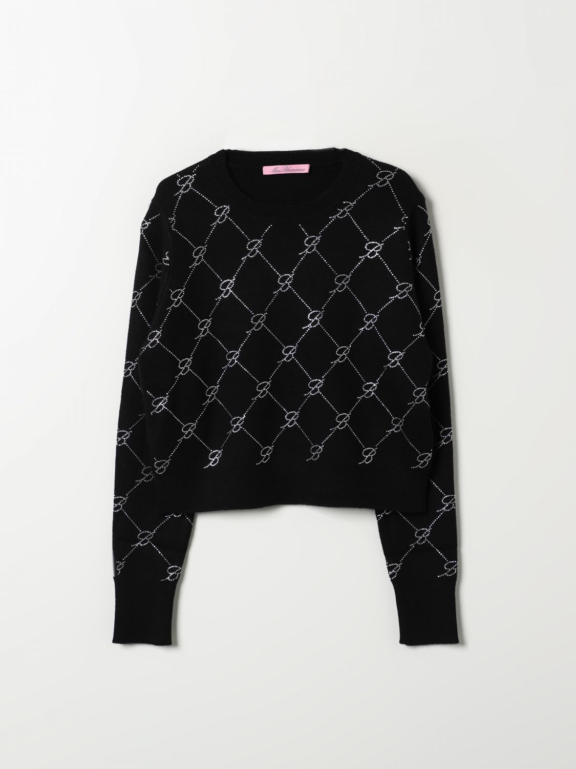 Shop Miss Blumarine Sweater  Kids Color Black In Schwarz