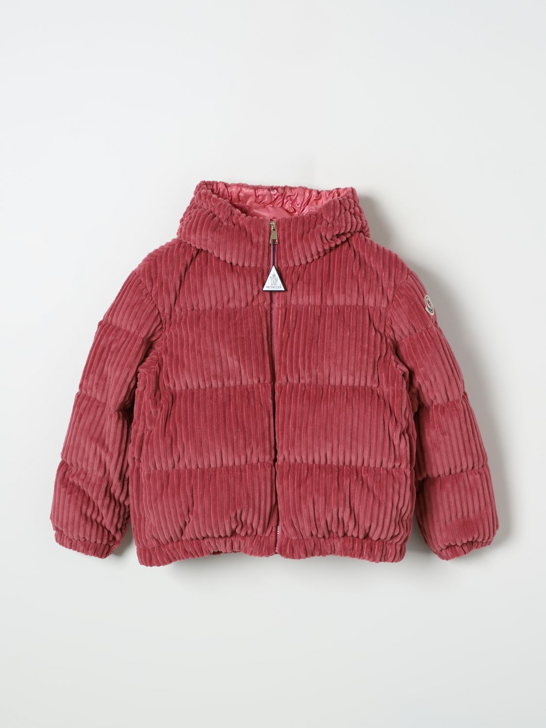 Shop Moncler Jacket  Kids Color Red In Rot