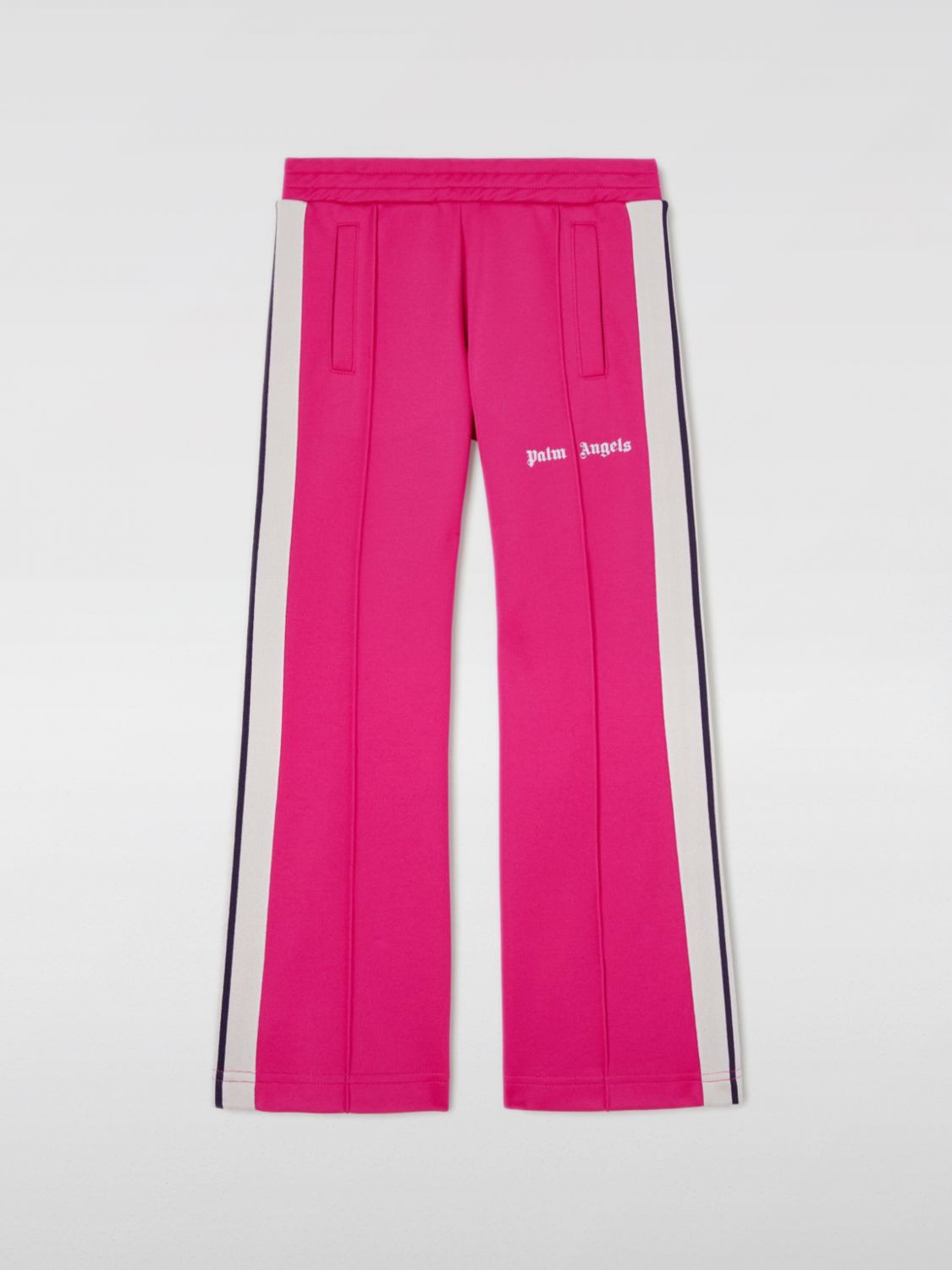 Shop Palm Angels Pants  Kids Color Fuchsia