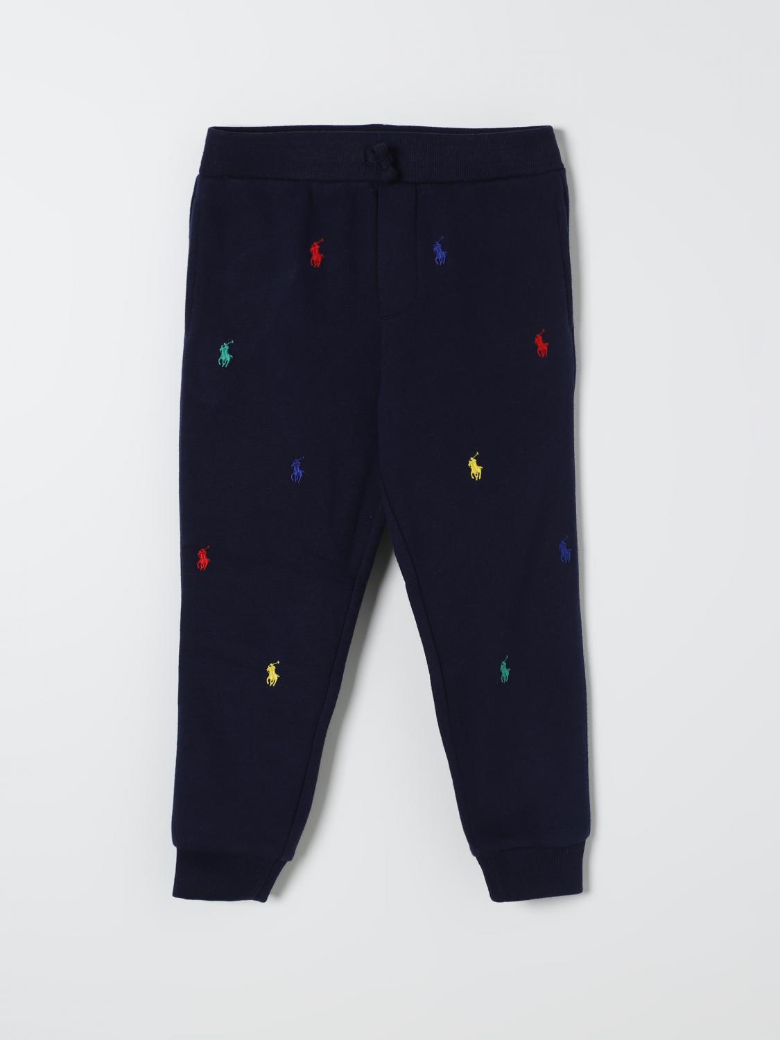 Polo Ralph Lauren Embroidered Logo Track Pants In Blue