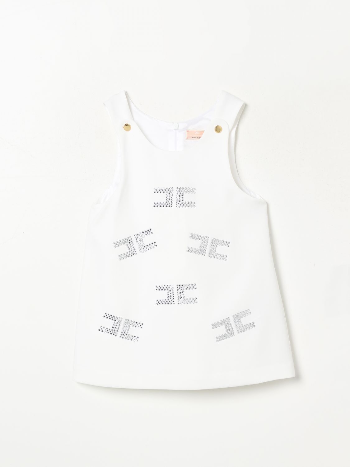 Elisabetta Franchi La Mia Bambina Dress  Kids Color Ivory In 象牙色