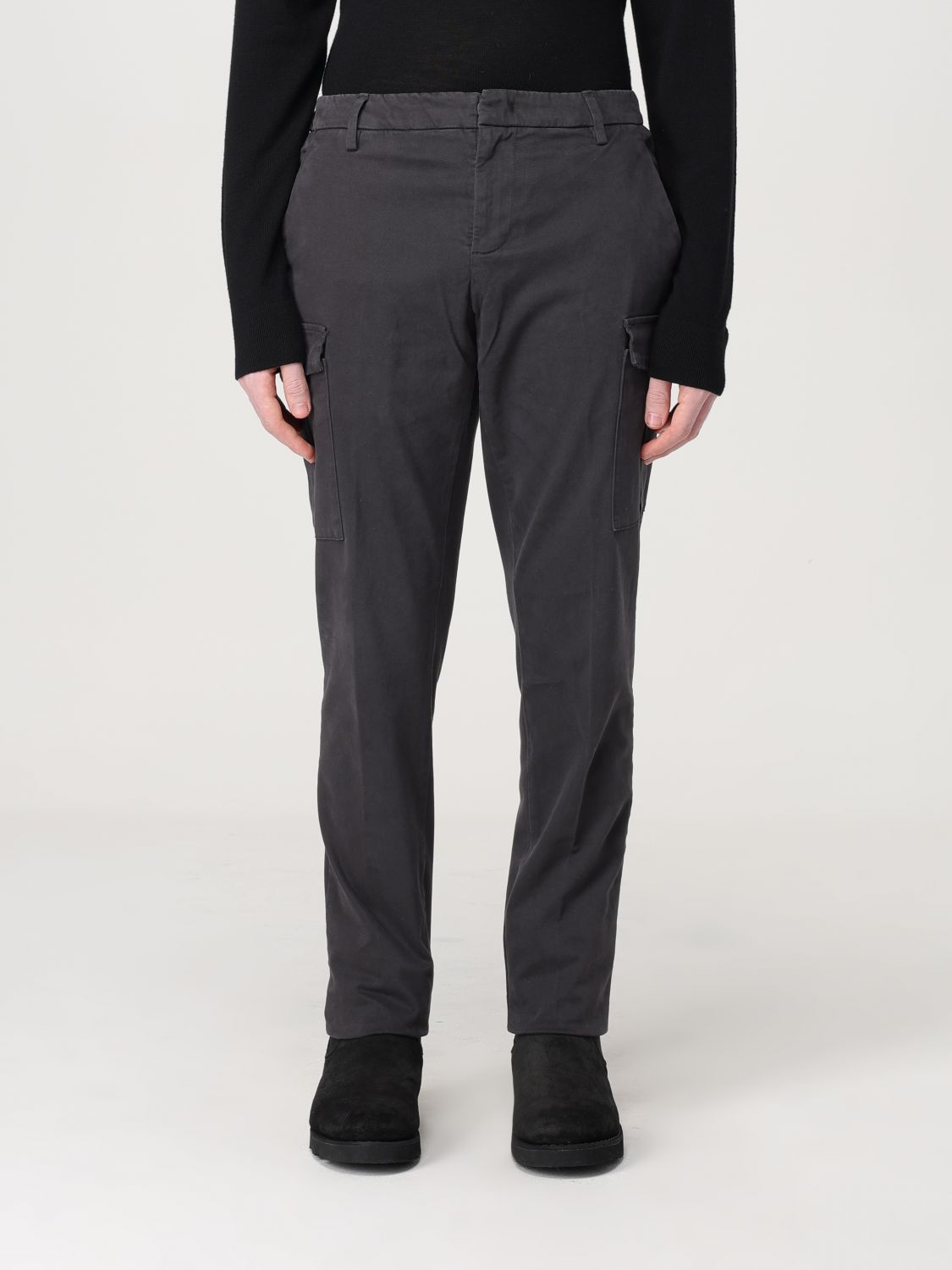 Shop Dondup Pants  Men Color Charcoal