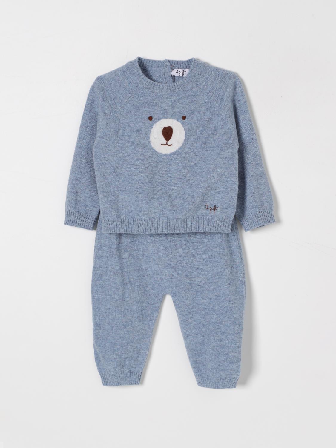 Shop Il Gufo Jumpsuit  Kids Color Gnawed Blue In Hellblau