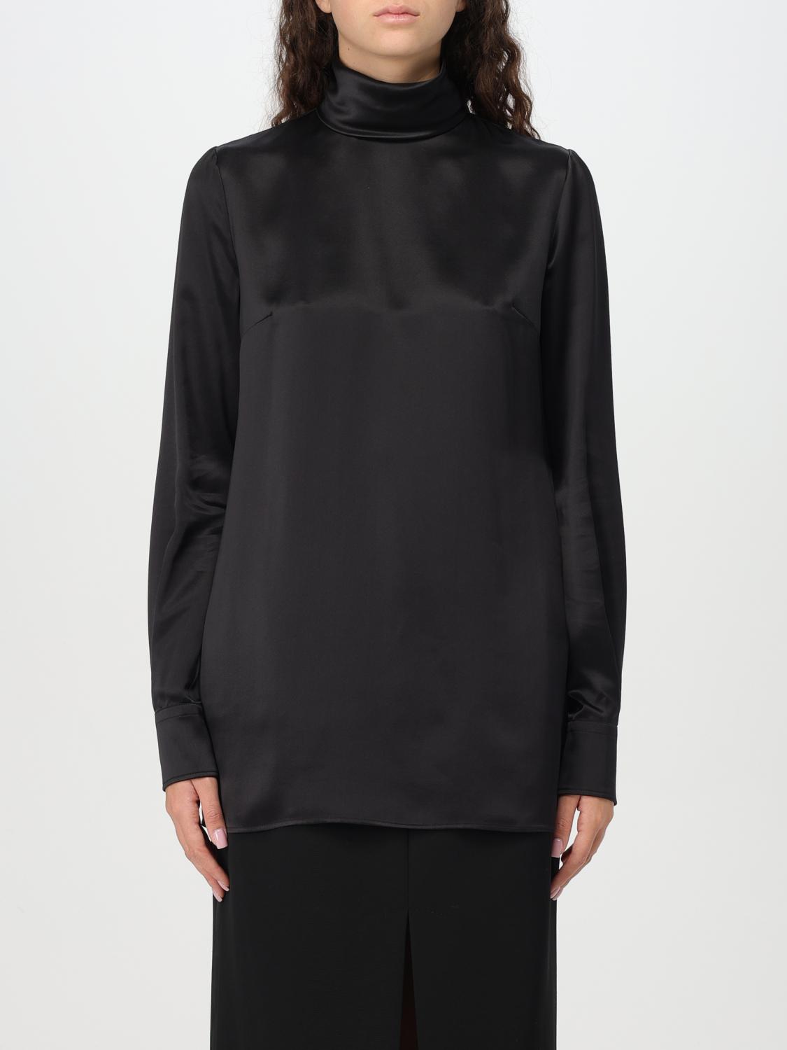 Dolce & Gabbana Turtleneck Long Sleeve Blouse In Schwarz