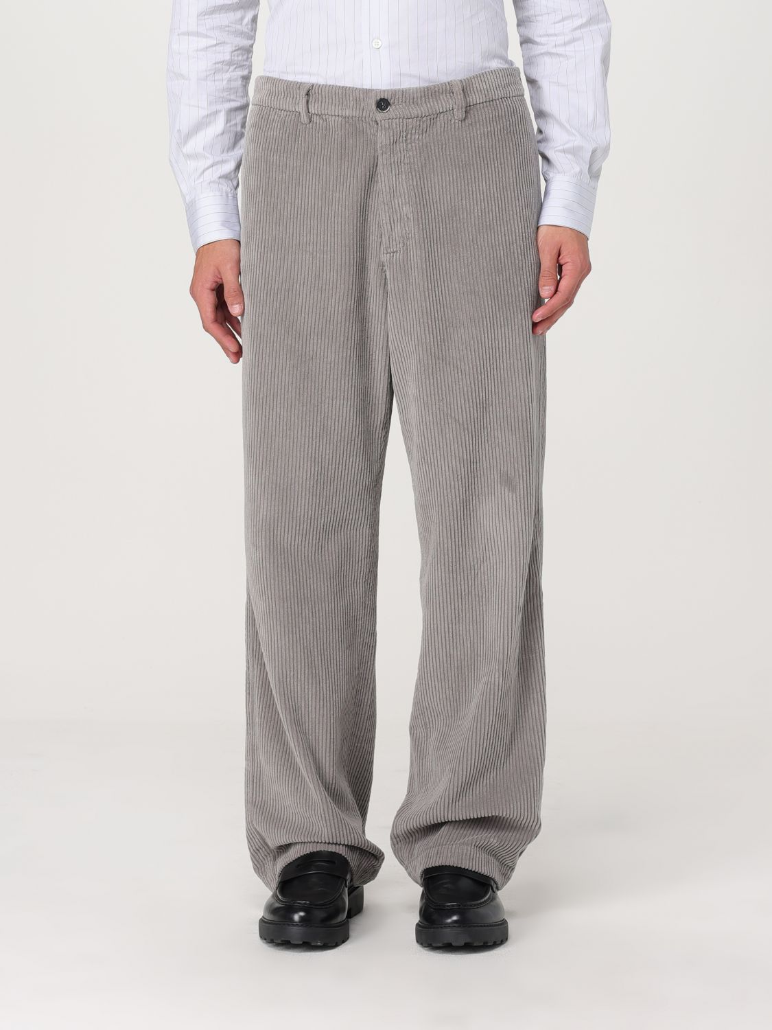 Shop Barena Venezia Pants Barena Men Color Grey In Grau