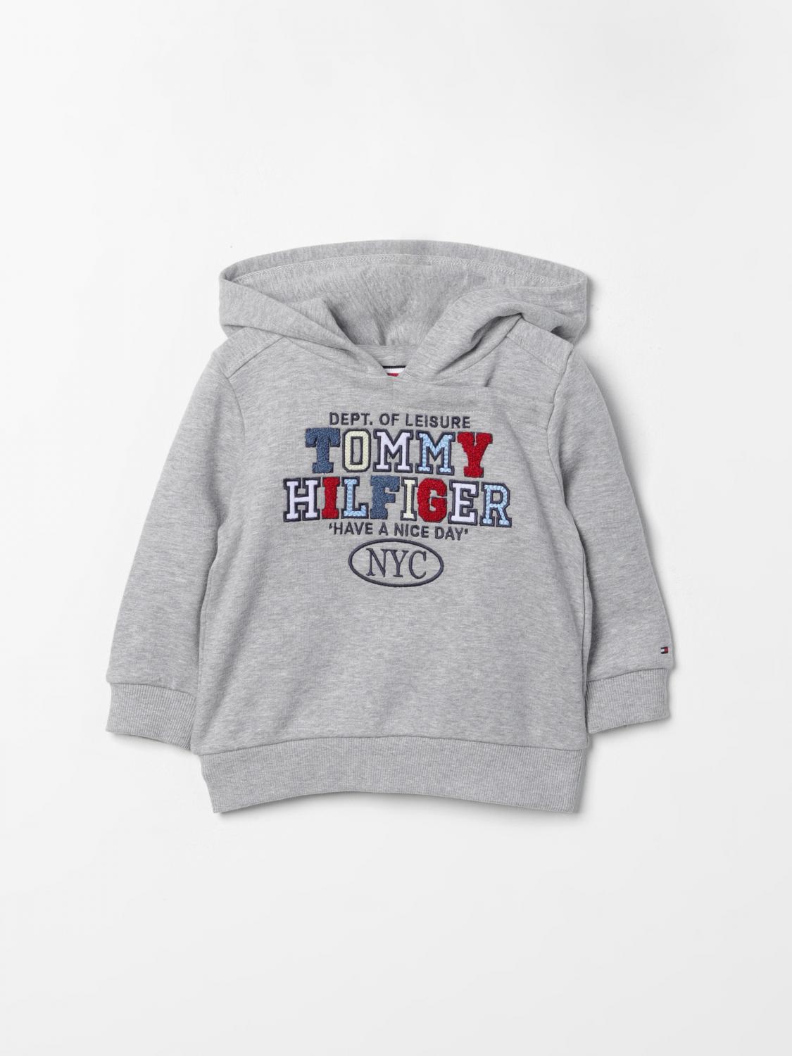 Tommy Hilfiger Sweater Kids Color Grey In Grau