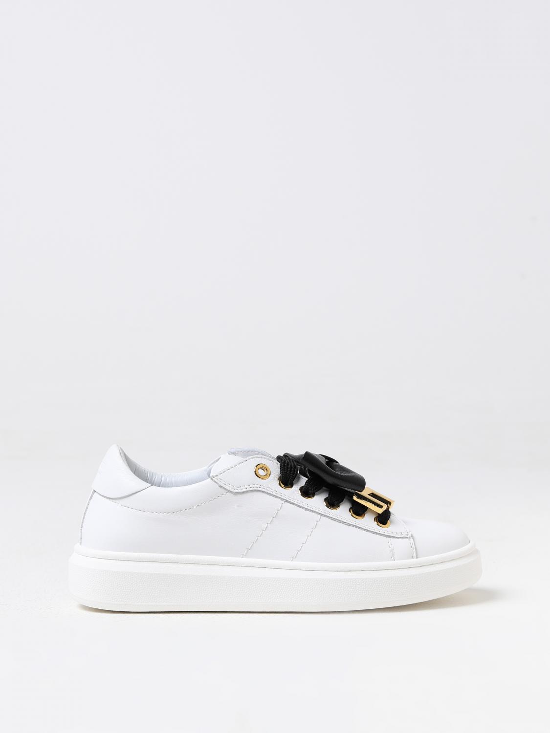 Shop Elisabetta Franchi La Mia Bambina Sneakers  Kids Color White In Weiss