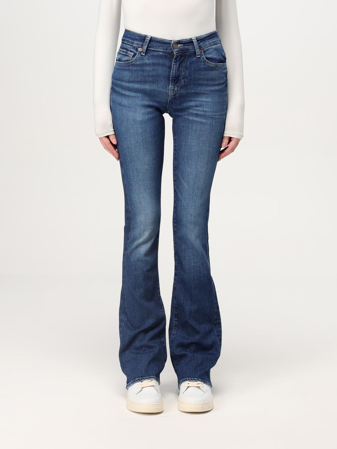 7 FOR ALL MANKIND JEANS 7 FOR ALL MANKIND WOMAN COLOR BLUE G15527009