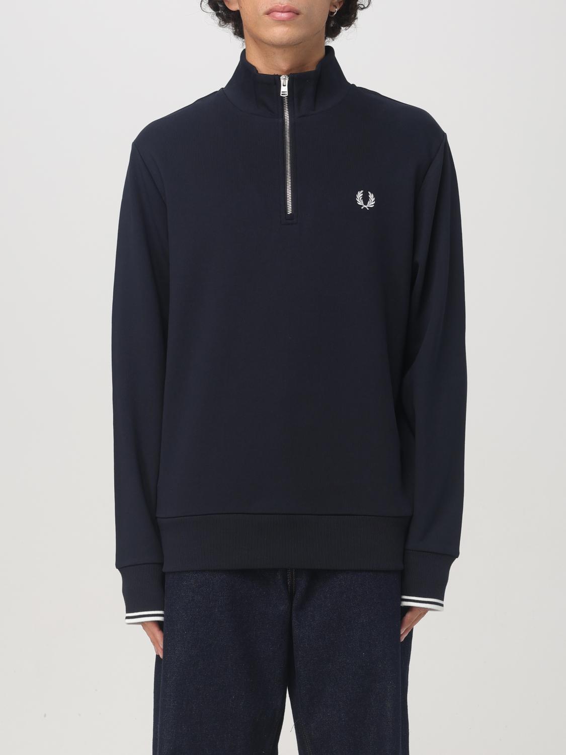 FRED PERRY SWEATER FRED PERRY MEN COLOR BLUE G15642009