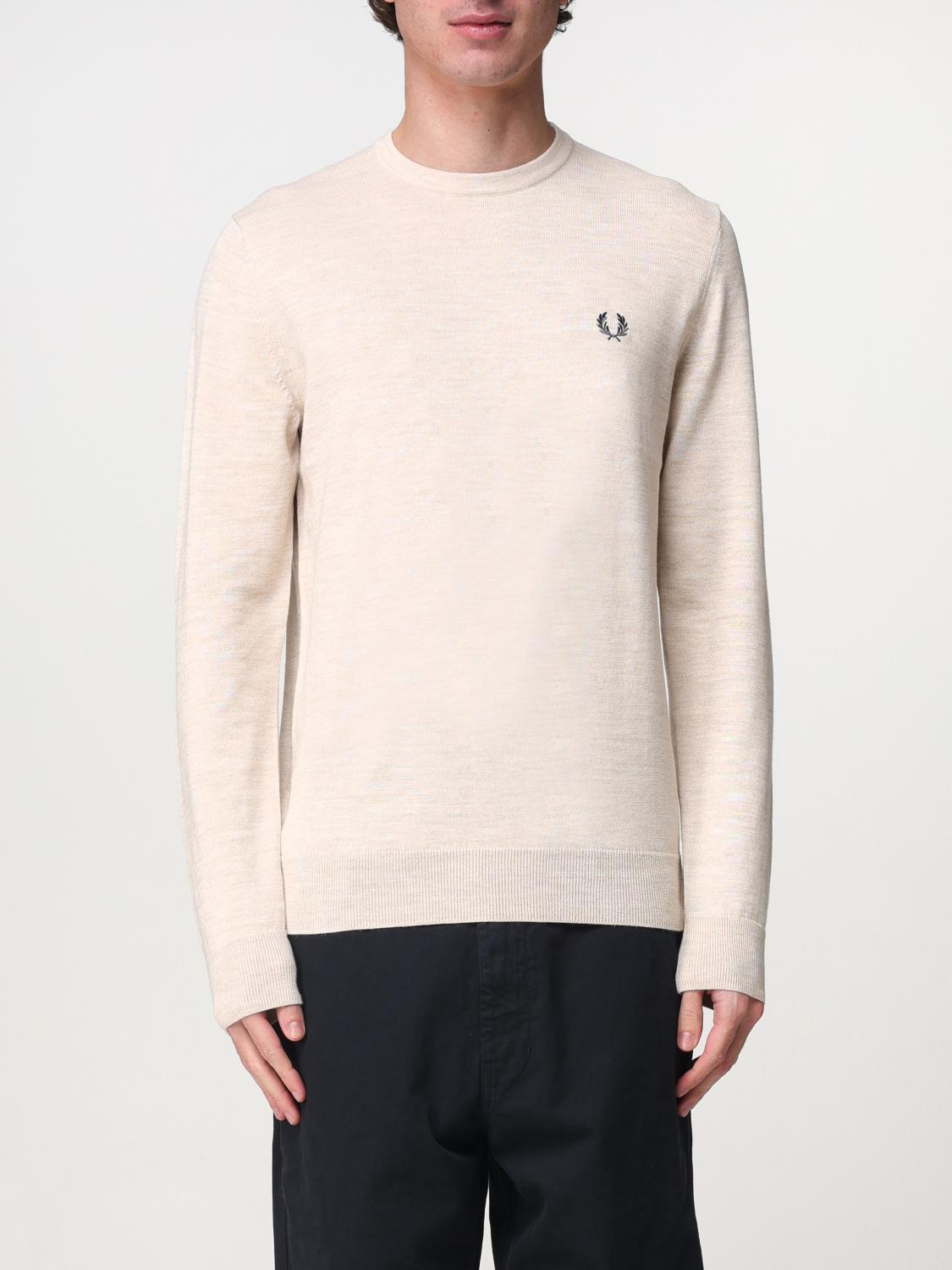 Fred Perry Classic Crew Neck Jersey In Multicolor