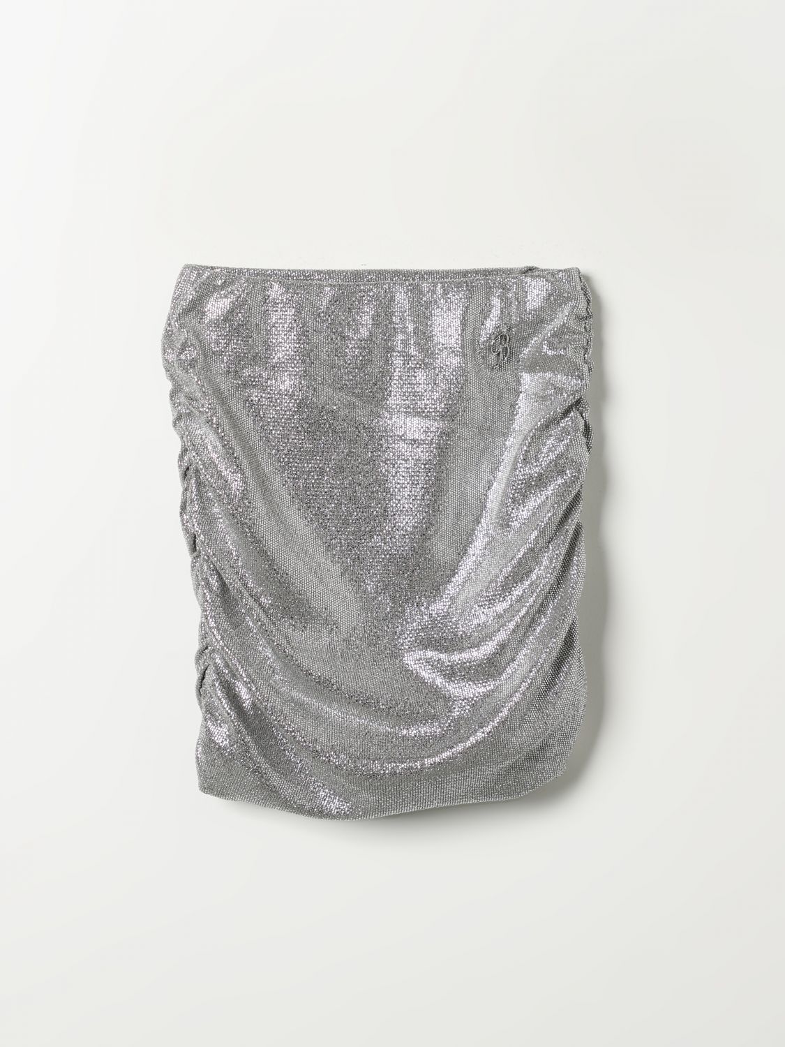 Shop Miss Blumarine Skirt  Kids Color Silver In Silber