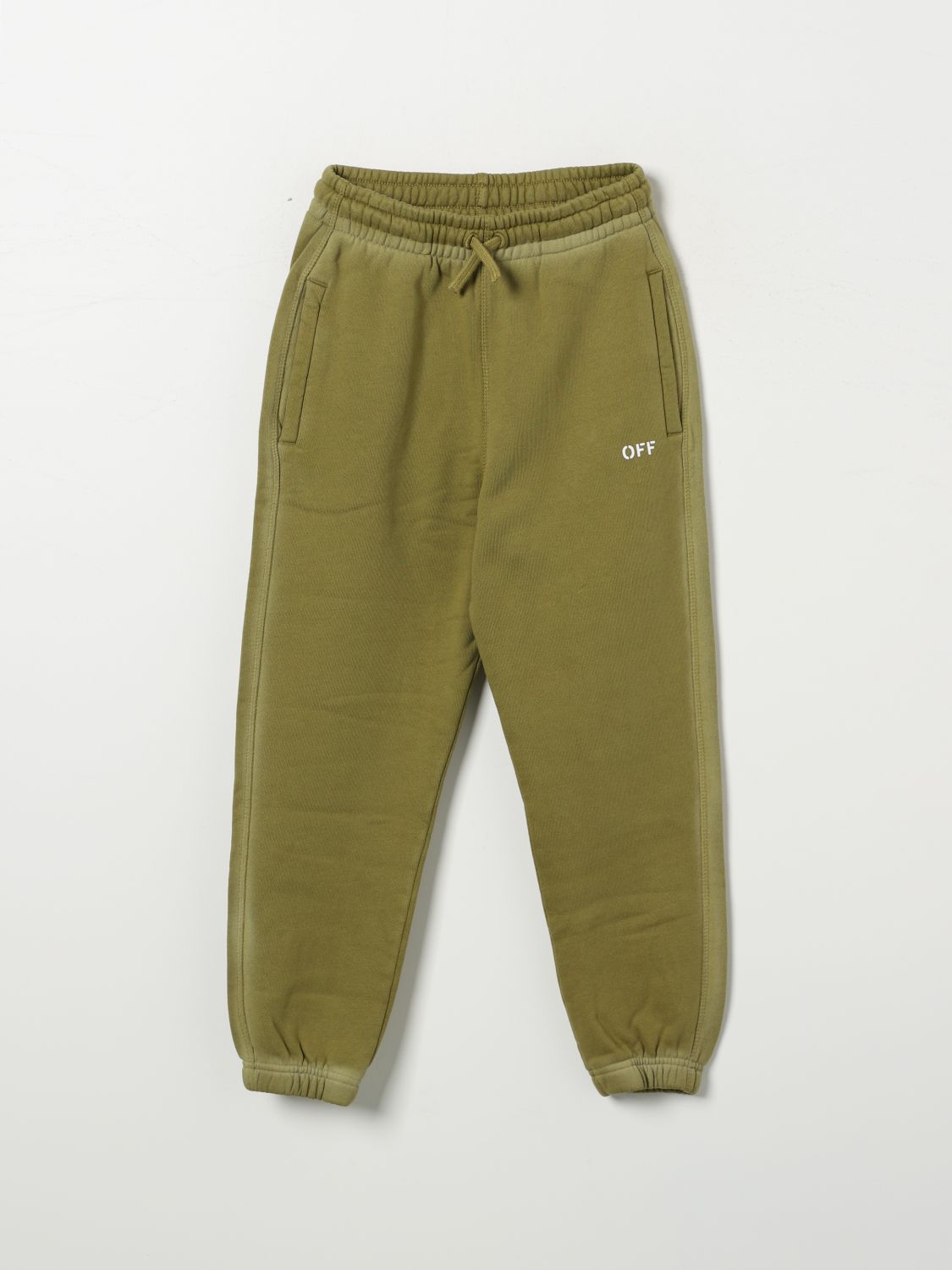 Off-white Pants  Kids Kids Color Olive