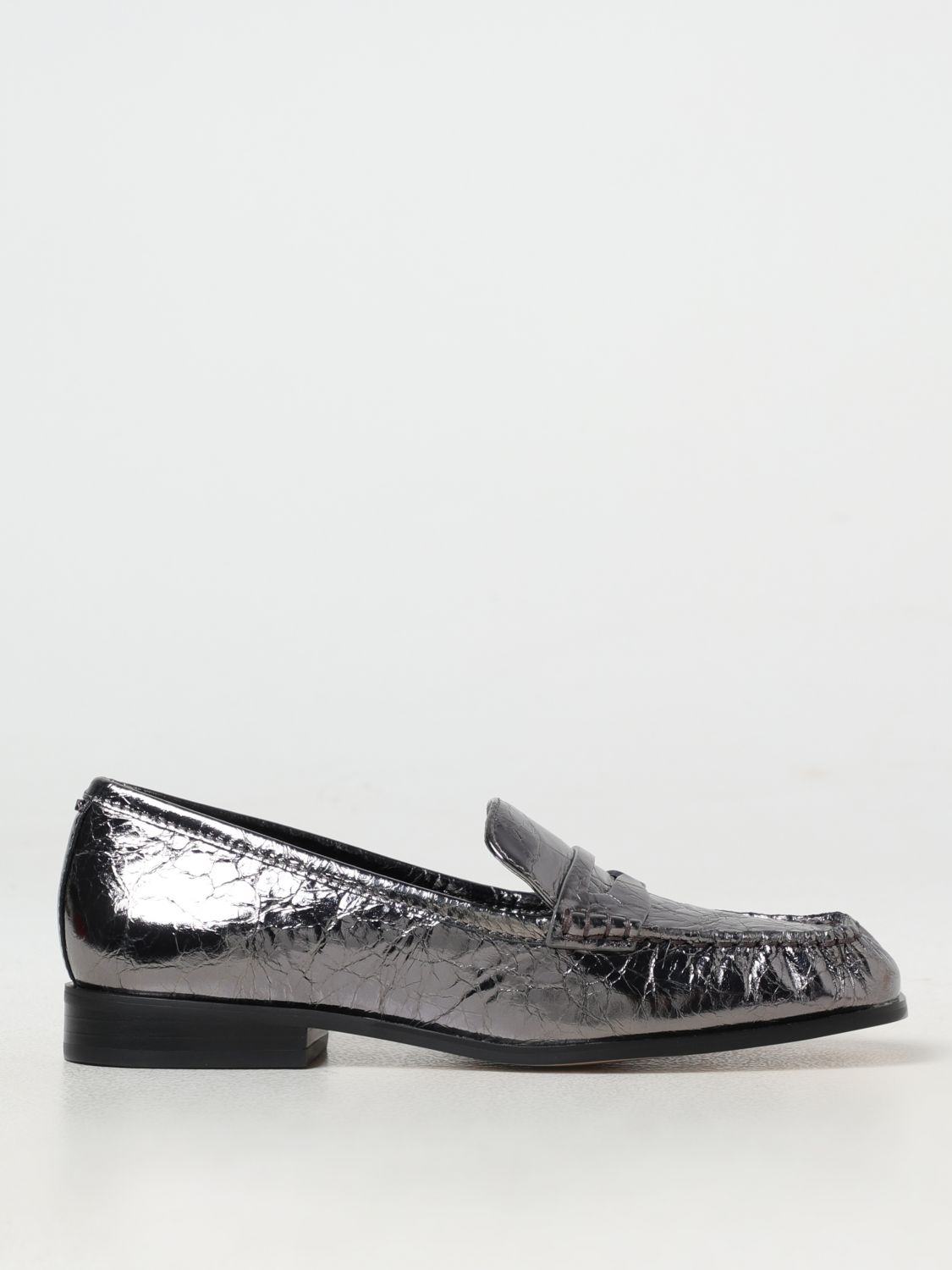 Shop Michael Michael Kors Loafers  Woman Color Grey In Grau