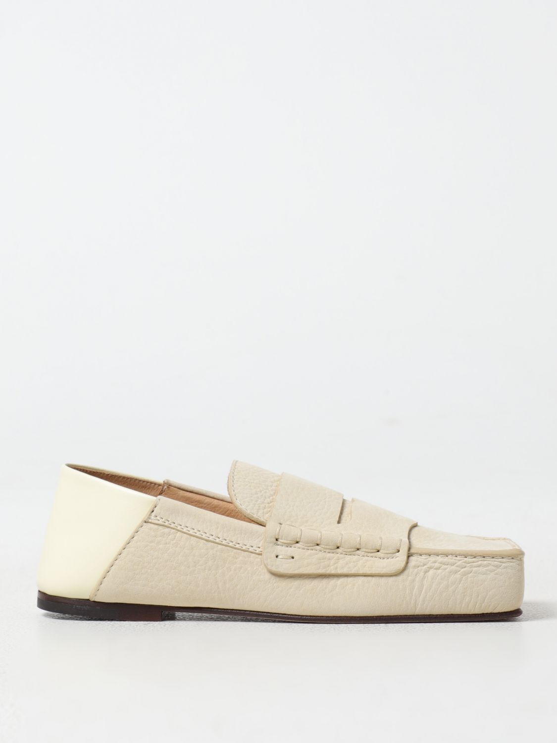 Shop Jacquemus Loafers  Woman Color Yellow In Gelb