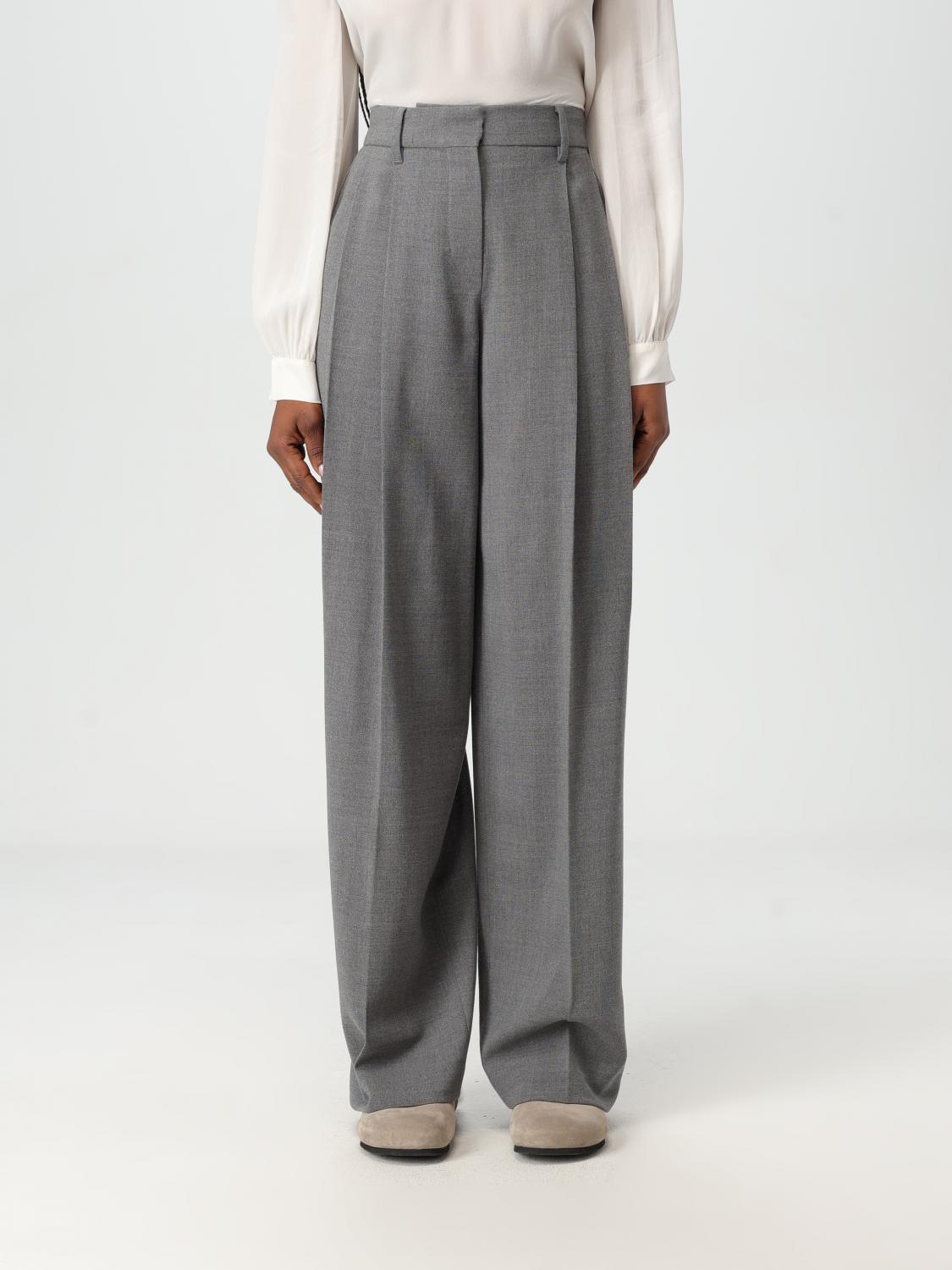 Brunello Cucinelli Pants  Woman Color Grey In Grau