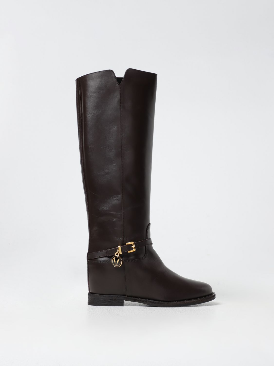 Shop Via Roma 15 Boots  Woman Color Brown In Braun