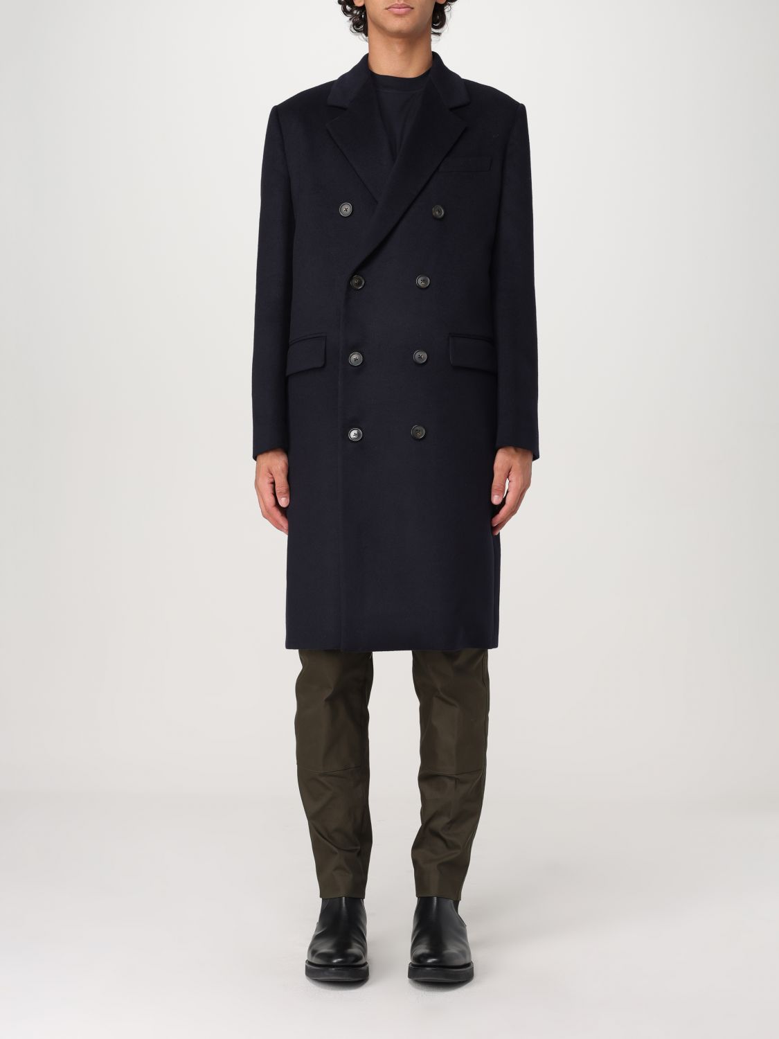 Shop Pt Torino Coat  Men Color Blue In Blau