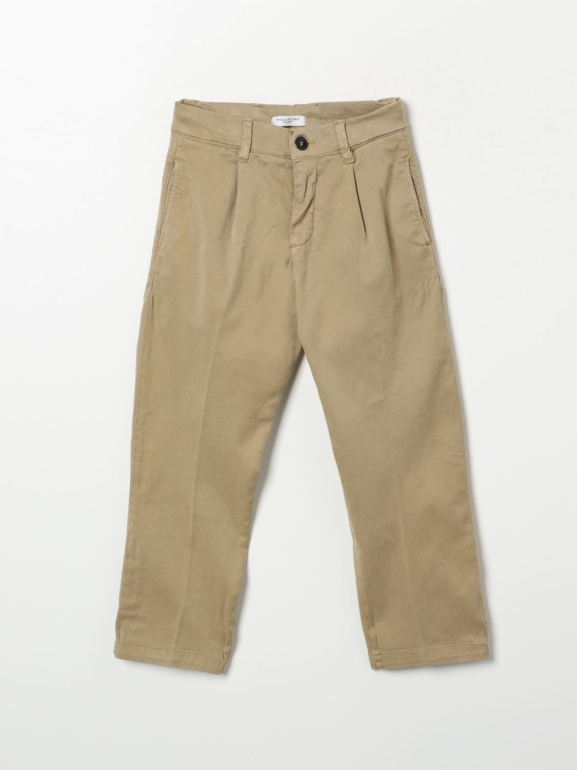 Shop Paolo Pecora Pants  Kids Color Brown In Braun