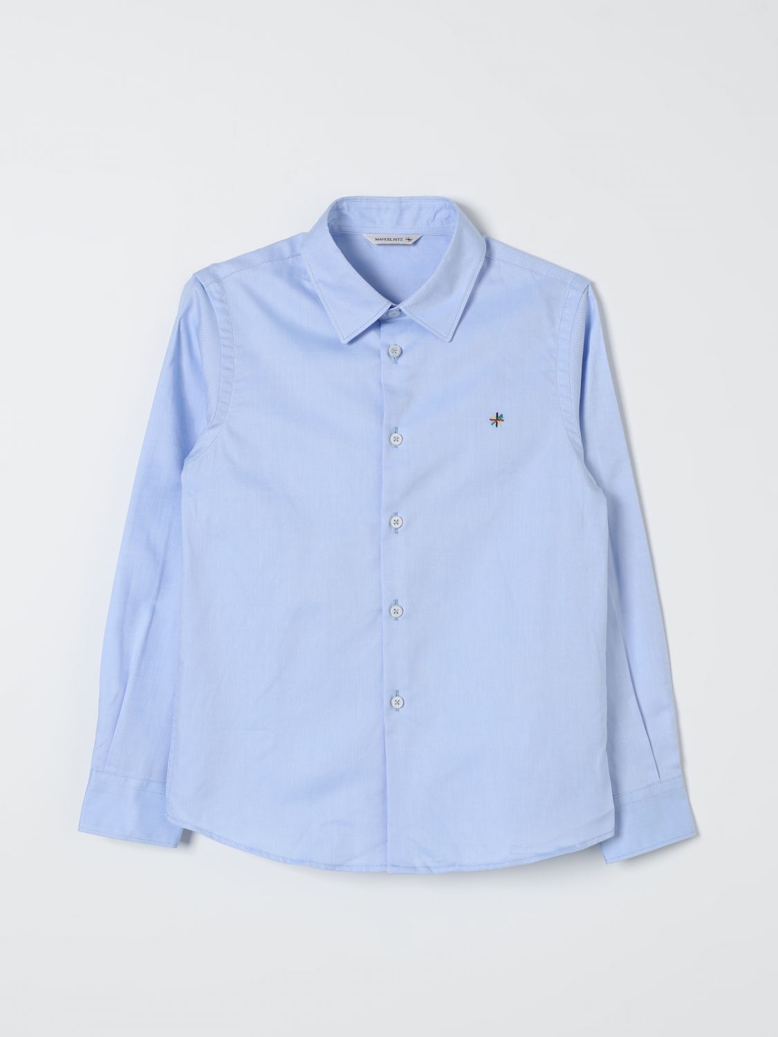 Shop Manuel Ritz Shirt  Kids Color Gnawed Blue In Hellblau