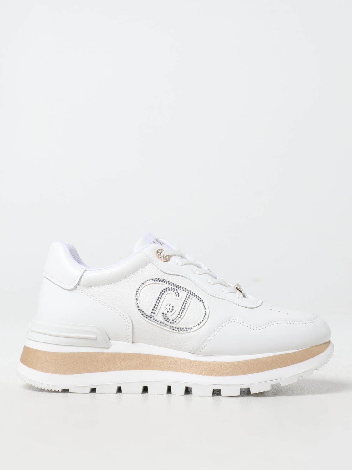 Liu •jo Leather Sneakers In Weiss