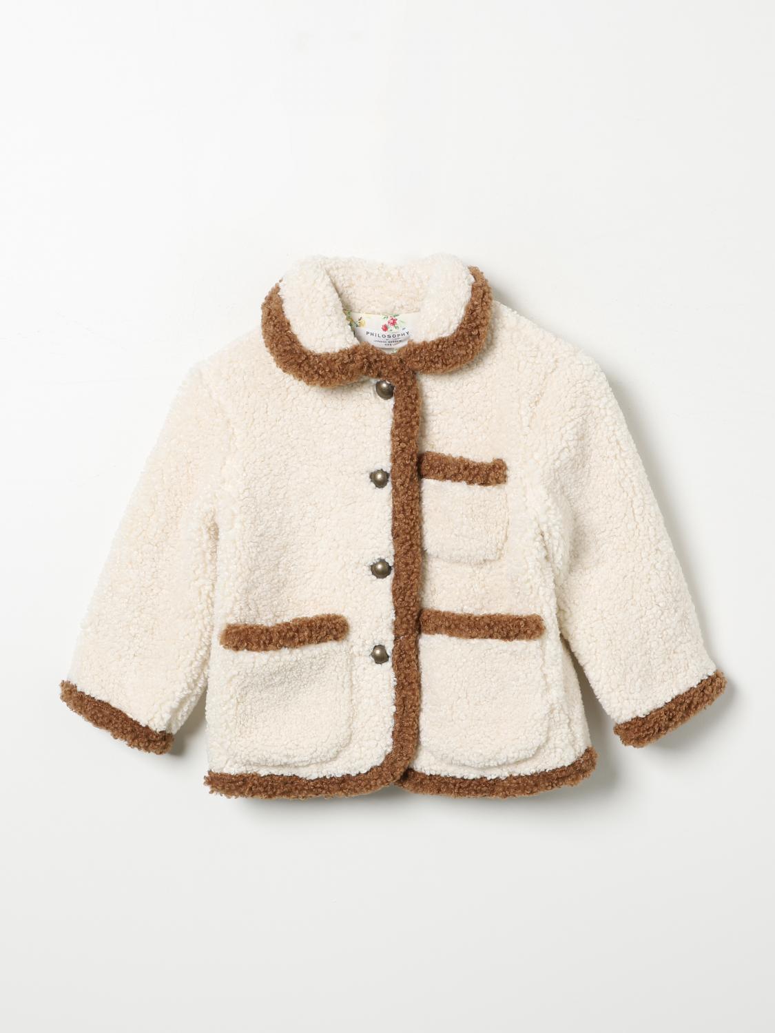 Philosophy Di Lorenzo Serafini Coat Kids Color Yellow Cream In Yellow Cream