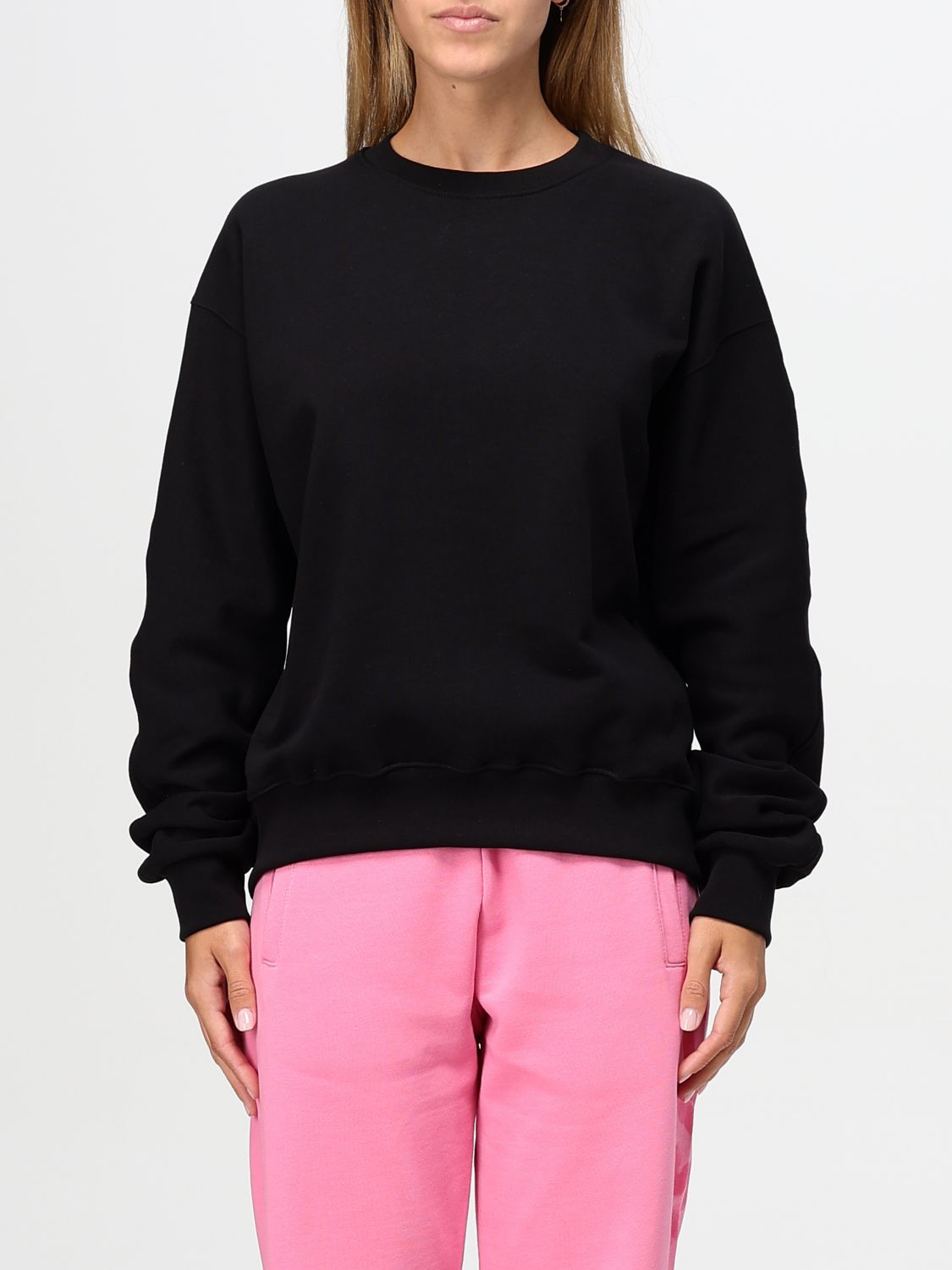 Disclaimer Sweatshirt  Woman Color Black In Schwarz