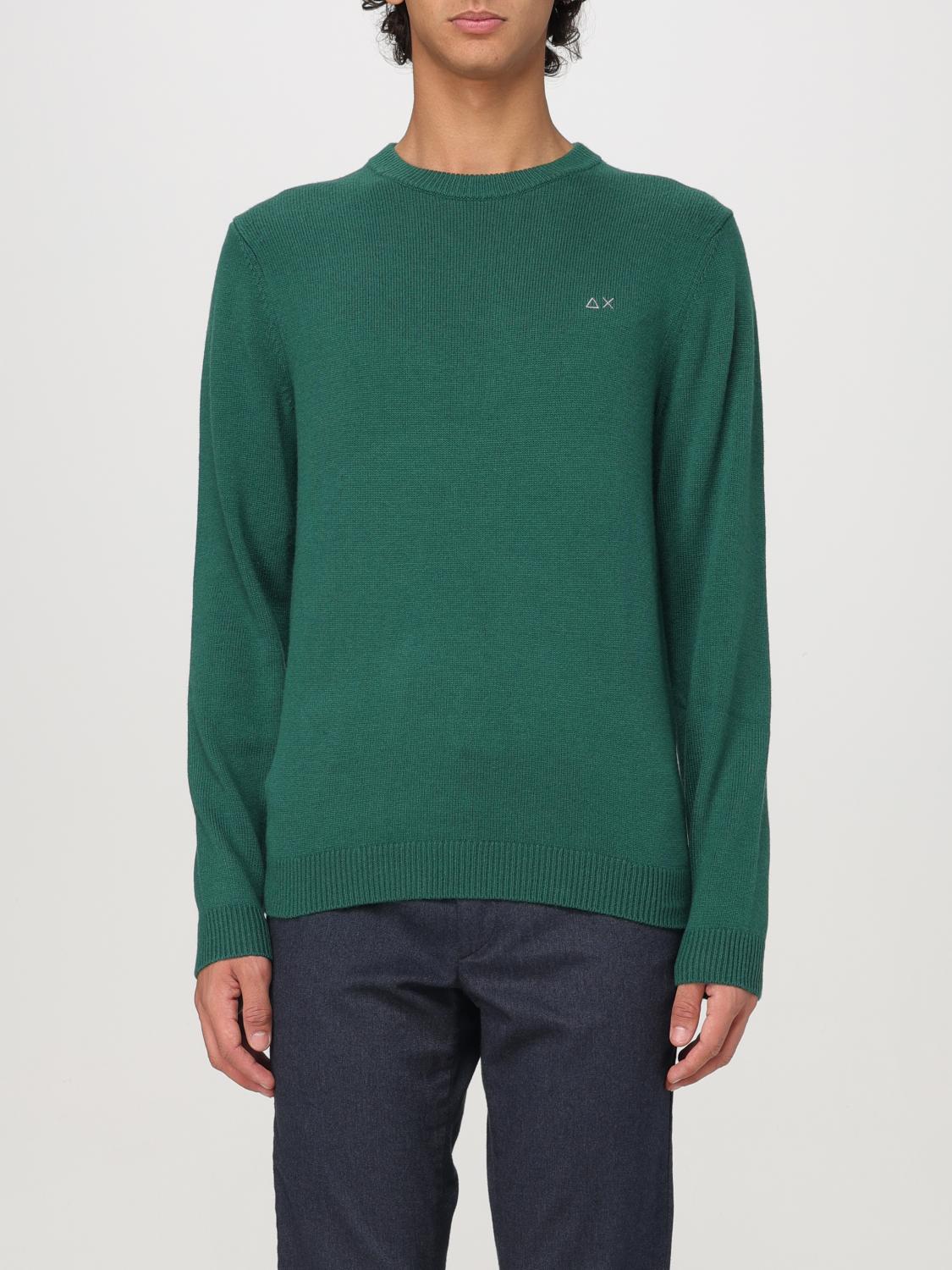 Sun 68 Sweater  Men Color Green In Grün