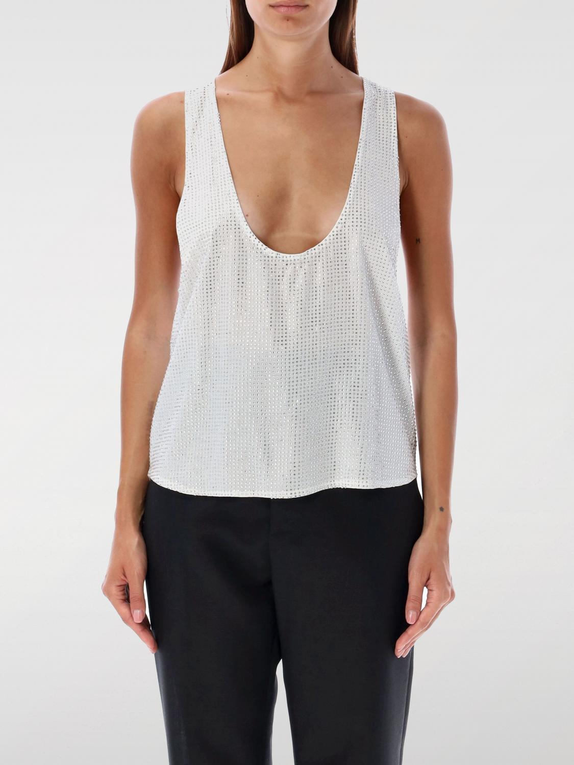 Retroféte Retrofête Whitney Crystal Tank Top In Weiss