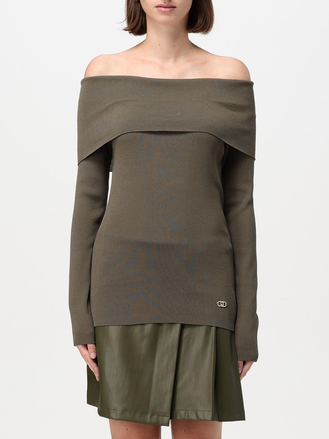 LIU •JO SWEATER LIU JO WOMAN COLOR OLIVE G16551048