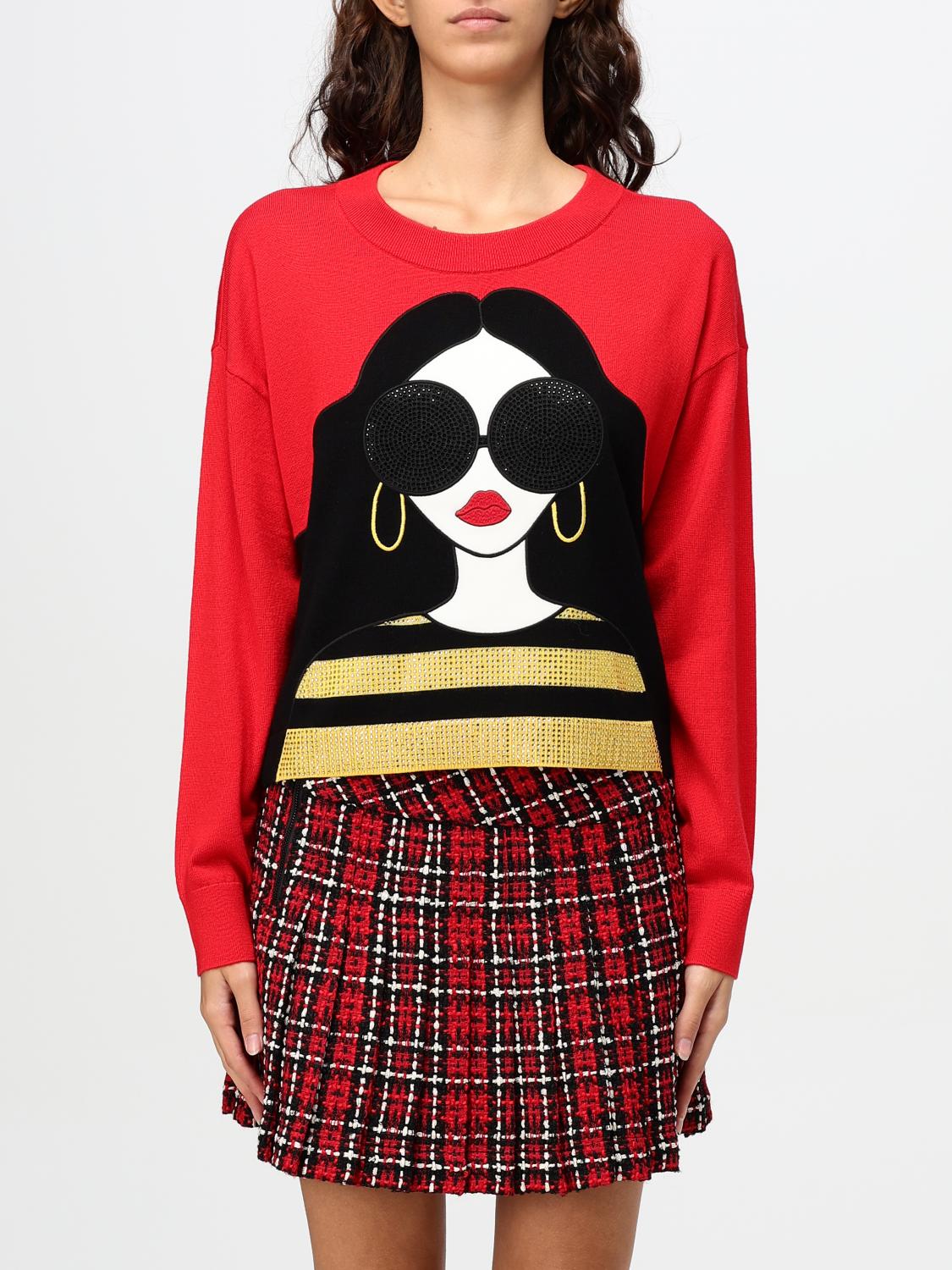 Shop Alice And Olivia Sweater Alice+olivia Woman Color Red In Rot