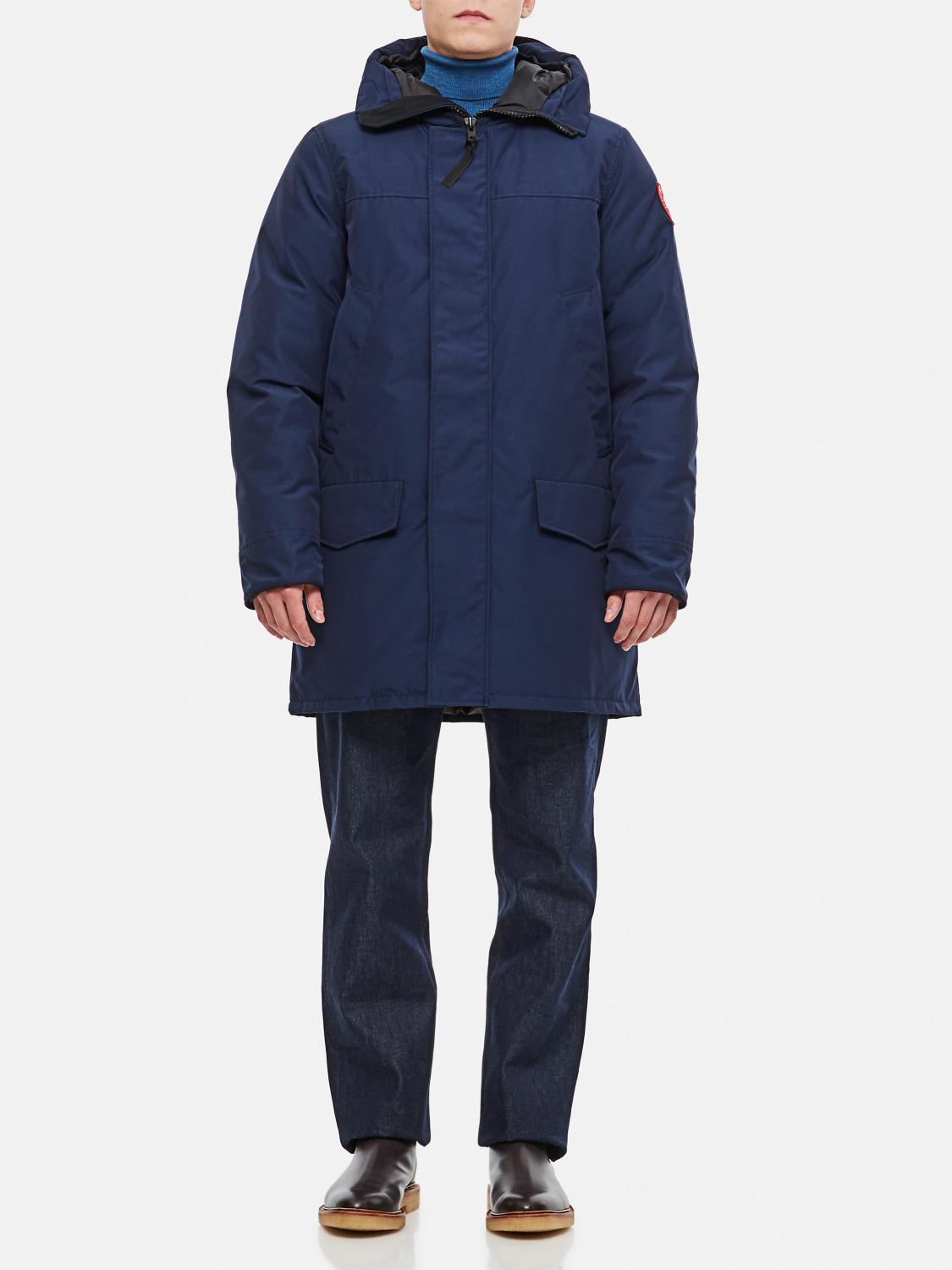 Shop Canada Goose Jacket  Men Color Blue In Blau