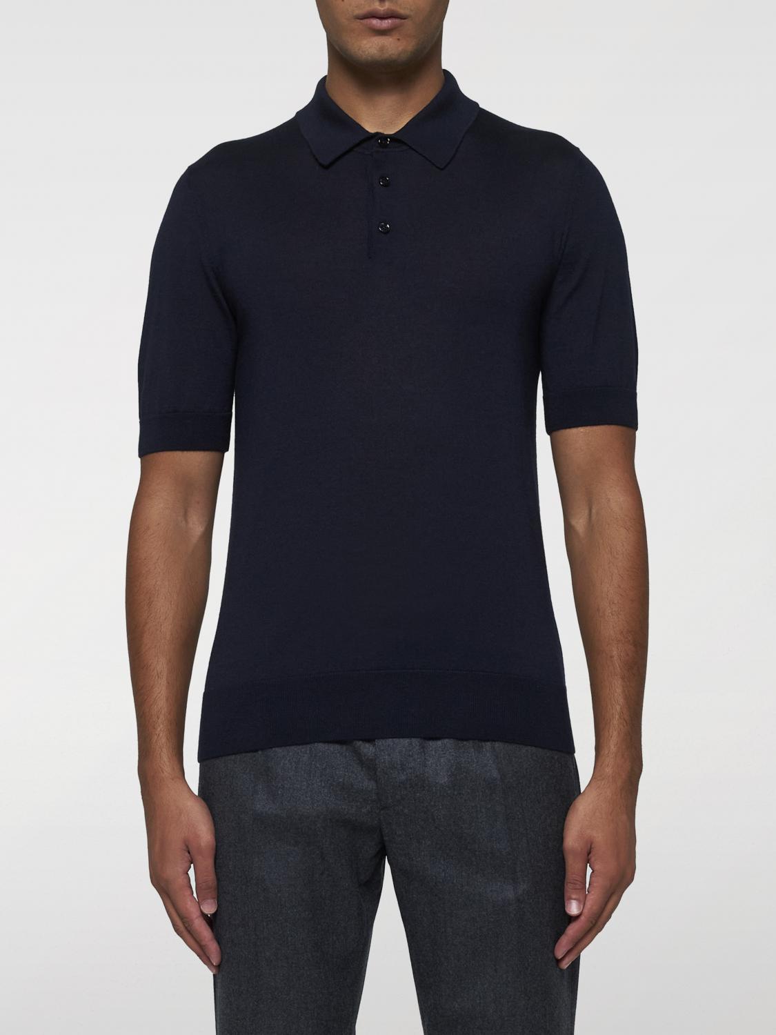 Shop Dolce & Gabbana Polo Shirt  Men Color Blue In Blau