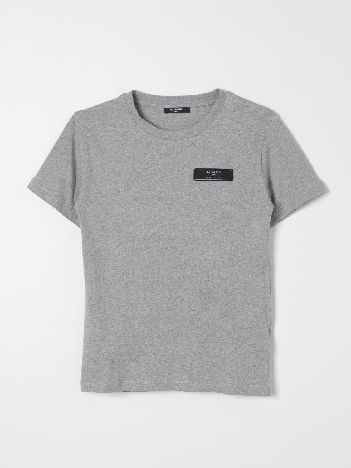 Balmain T-shirt Kids Color Grey In Grau
