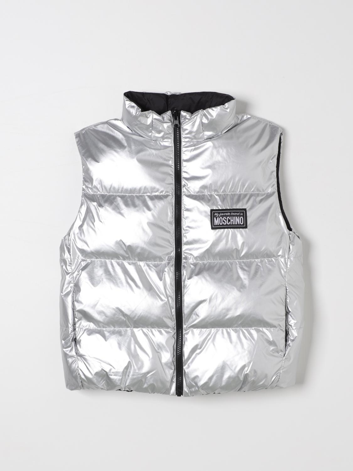 MOSCHINO WAISTCOAT MOSCHINO KIDS COLOR SILVER G16670061