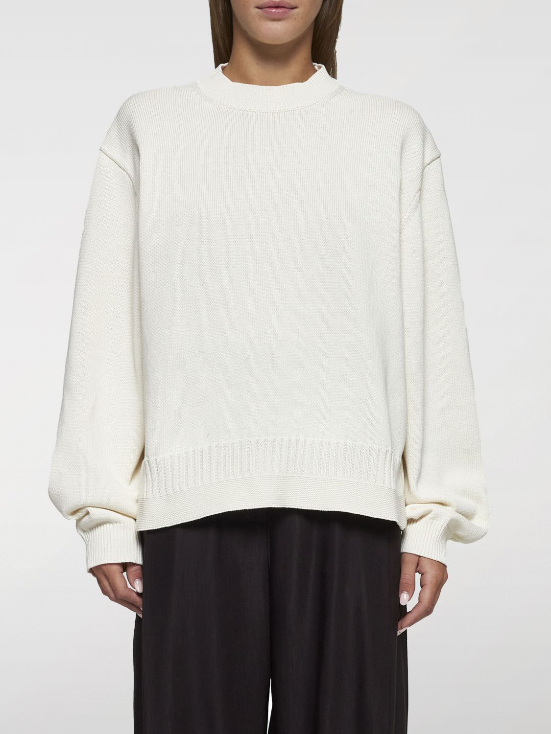 Studio Nicholson Sweater  Woman Color White In Weiss