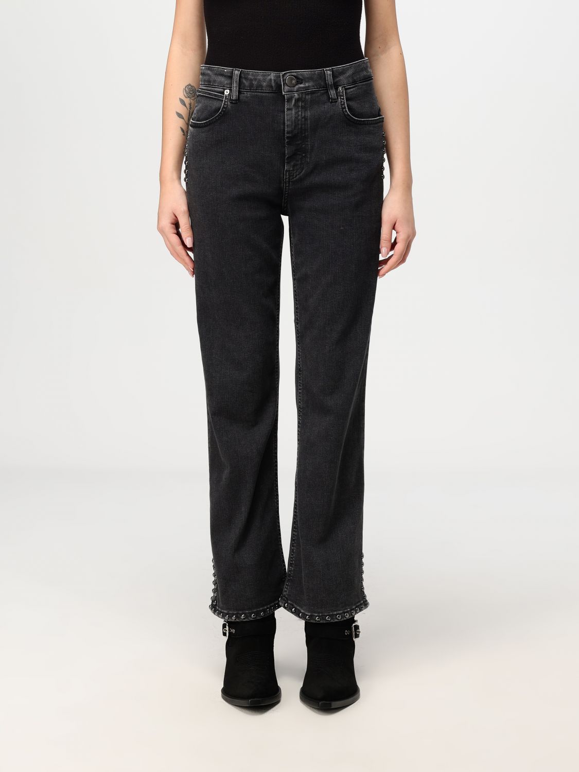 Shop Pt Torino Jeans  Woman Color Black In Schwarz